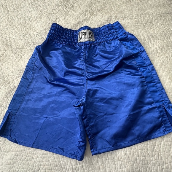 Everlast Royal Blue Satin Boxing Trunks - Picture 1 of 6